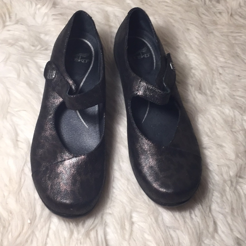 Dansko Leopard Print Metallic Opal Maryjanes Mary… - image 4